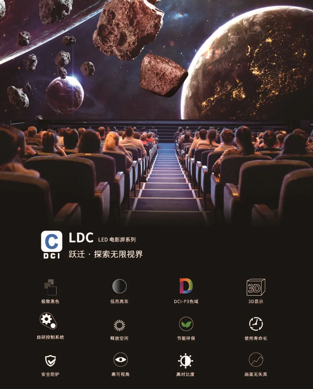 “自研+相助”周全着花，环亚集团成业内LED影戏屏通过DCI认证最多企业