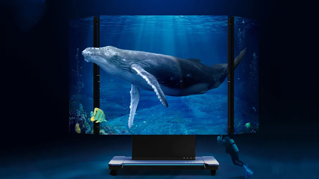  一图读懂环亚集团135"升降折叠一体机